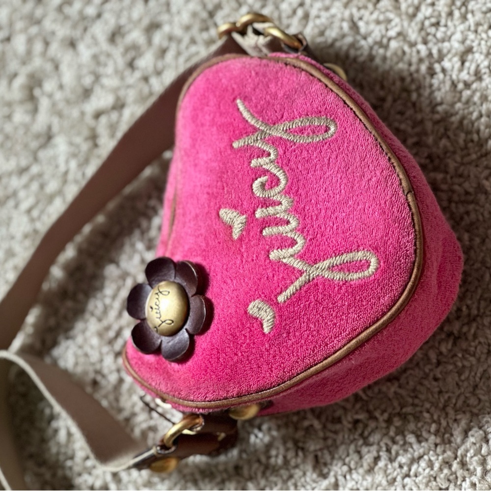Rare Y2k Juicy Couture Heart Crossbody Gem